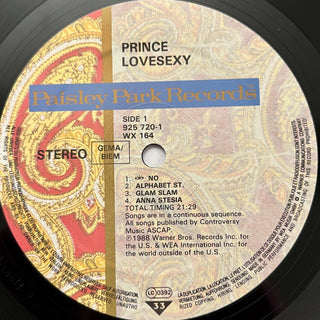 Prince ‎– Lovesexy LP mit OIS (VG+) - schallplattenparadis