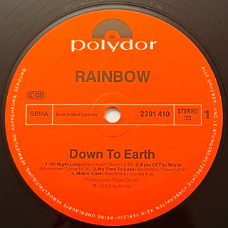 Rainbow ‎– Down To Earth LP (VG+) - schallplattenparadis