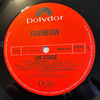 Rainbow – On Stage Doppel LP mit OIS (NM) - schallplattenparadis