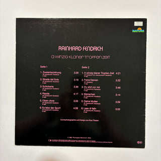 Rainhard Fendrich ‎– A Winzig Klaner Tropfen Zeit LP (NM) - schallplattenparadis