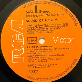 Ralph MacDonald ‎– Sound Of A Drum LP (VG+) - schallplattenparadis