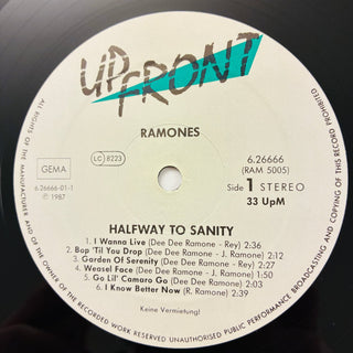 Ramones ‎– Halfway To Sanity LP mit OIS (NM) - schallplattenparadis