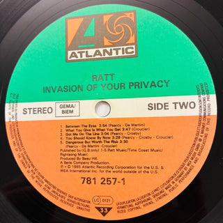 Ratt – Invasion Of Your Privacy LP (VG+) - schallplattenparadis