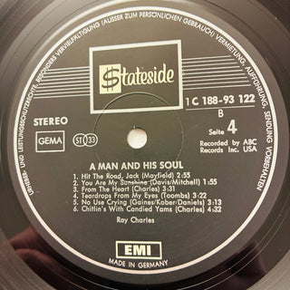 Ray Charles – A Man And His Soul Doppel LP (NM) - schallplattenparadis