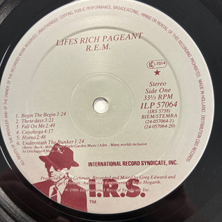 R.E.M. ‎– Lifes Rich Pageant LP mit OIS (NM) - schallplattenparadis