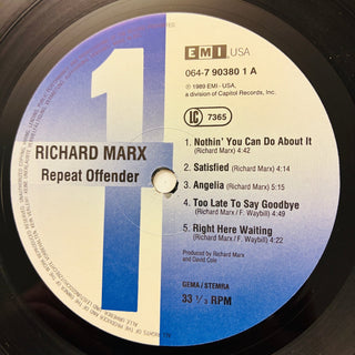 Richard Marx – Repeat Offender LP mit OIS (VG+) - schallplattenparadis