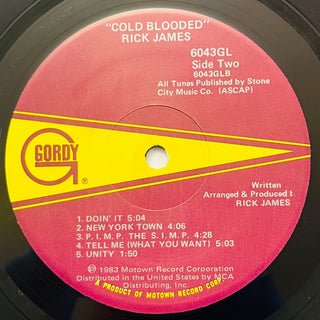 Rick James ‎– Cold Blooded LP mit OIS (VG+) - schallplattenparadis