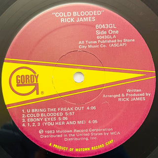 Rick James ‎– Cold Blooded LP mit OIS (VG+) - schallplattenparadis