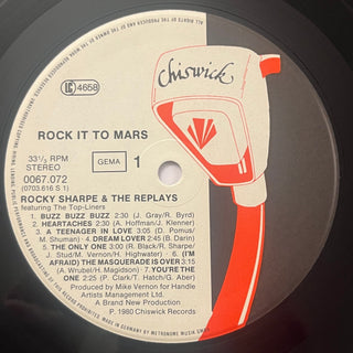 Rocky Sharpe & The Replays ‎– Rock It To Mars LP mit OIS (NM) - schallplattenparadis
