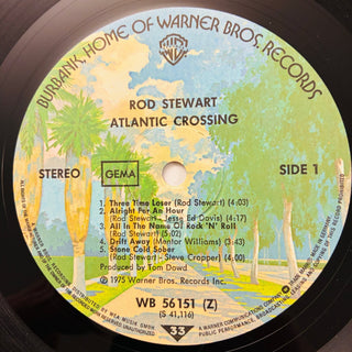Rod Stewart – Atlantic Crossing LP (VG+) - schallplattenparadis