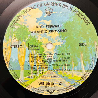 Rod Stewart – Atlantic Crossing LP (VG+) - schallplattenparadis