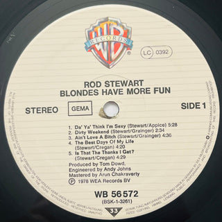 Rod Stewart ‎– Blondes Have More Fun LP (VG+) - schallplattenparadis