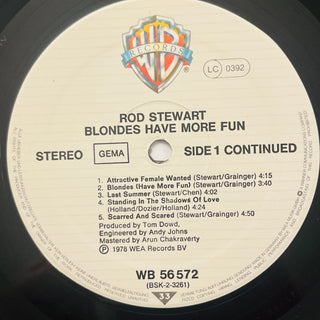 Rod Stewart ‎– Blondes Have More Fun LP (VG+) - schallplattenparadis
