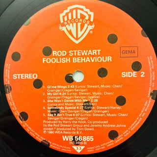 Rod Stewart – Foolish Behaviour LP mit OIS (VG+) - schallplattenparadis