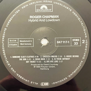 Roger Chapman – Hybrid And Lowdown LP mit OIS (NM) - schallplattenparadis