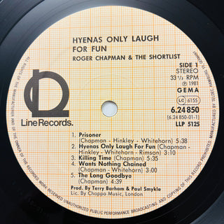 Roger Chapman & The Shortlist – Hyenas Only Laugh For Fun LP mit OIS (NM) - schallplattenparadis