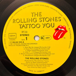Rolling Stones ‎– Tattoo You LP mit OIS (VG+) - schallplattenparadis
