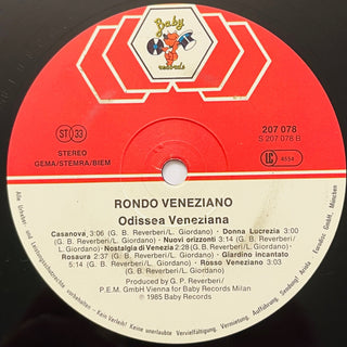 Rondo' Veneziano ‎– Odissea Veneziana LP (NM) - schallplattenparadis