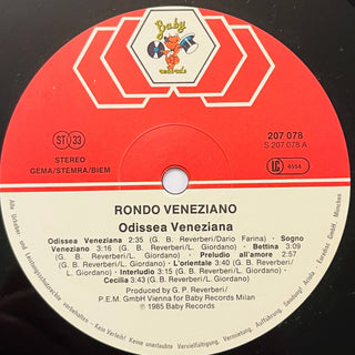 Rondo' Veneziano ‎– Odissea Veneziana LP (NM) - schallplattenparadis