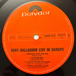 Rory Gallagher ‎– Live! In Europe LP mit OIS (NM) - schallplattenparadis