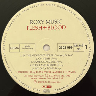 Roxy Music ‎– Flesh + Blood LP (NM) - schallplattenparadis