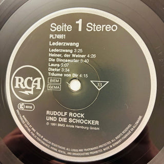 Rudolf Rock & Die Schocker ‎– Lederzwang LP mit OIS (NM) - schallplattenparadis