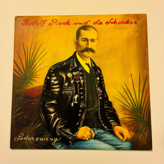 Rudolf Rock & Die Schocker ‎– Lederzwang LP mit OIS (NM) - schallplattenparadis
