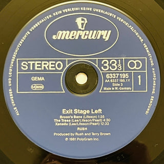 Rush ‎– Exit...Stage Left Doppel LP (VG+) - schallplattenparadis