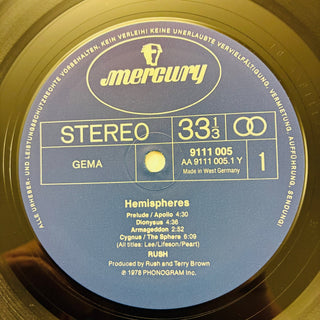Rush – Hemispheres LP (NM) - schallplattenparadis