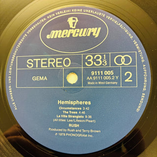 Rush – Hemispheres LP (NM) - schallplattenparadis
