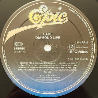 Sade ‎– Diamond Life LP (NM) - schallplattenparadis