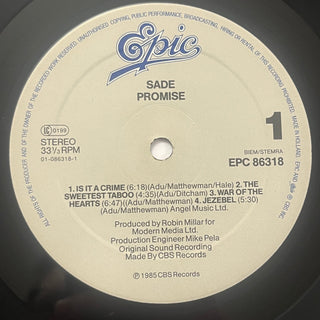 Sade – Promise LP (VG+) - schallplattenparadis