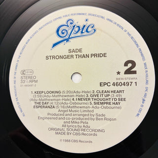 Sade – Stronger Than Pride LP (VG+) - schallplattenparadis
