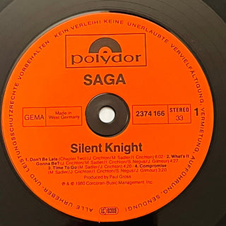 Saga ‎– Silent Knight LP mit OIS (NM) - schallplattenparadis