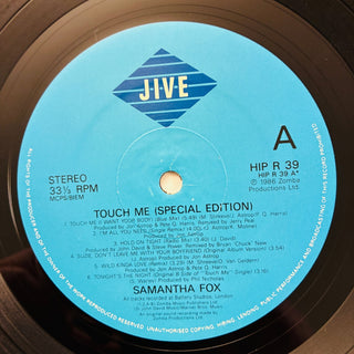 Samantha Fox ‎– Touch Me - Special Edition - LP (NM) - schallplattenparadis