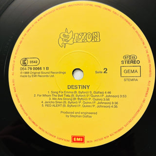 Saxon ‎– Destiny LP mit OIS (VG+) - schallplattenparadis