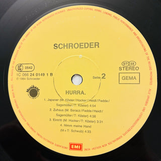 Schroeder ‎– Hurra LP (VG+) - schallplattenparadis