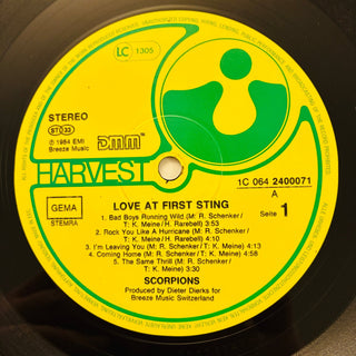 Scorpions – Love At First Sting LP mit OIS (VG+) - schallplattenparadis