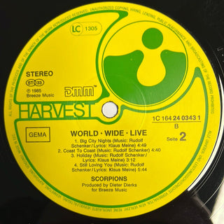 Scorpions ‎– World Wide Live Doppel LP mit OIS (NM) - schallplattenparadis