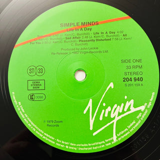 Simple Minds – Life In A Day LP (NM) - schallplattenparadis