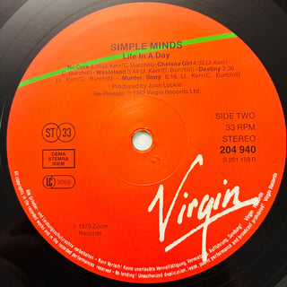 Simple Minds – Life In A Day LP (NM) - schallplattenparadis