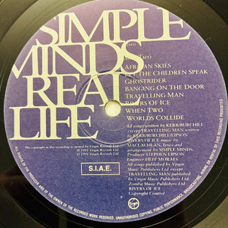 Simple Minds ‎– Real Life LP mit OIS (NM) - schallplattenparadis