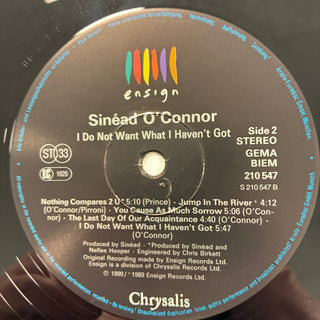 Sinéad O'Connor – I Do Not Want What I Haven't Got LP (NM) - schallplattenparadis