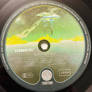Status Quo ‎– 12 Gold Bars LP (NM) - schallplattenparadis