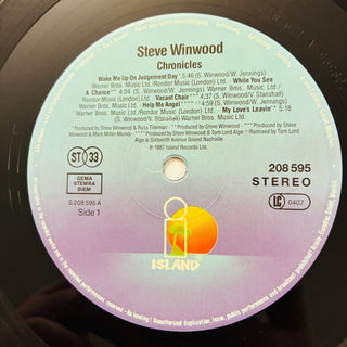 Steve Winwood ‎– Chronicles LP mit OIS (NM) - schallplattenparadis