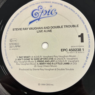 Stevie Ray Vaughan And Double Trouble – Live Alive Doppel LP (NM) - schallplattenparadis