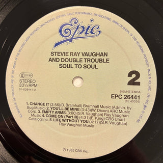 Stevie Ray Vaughan And Double Trouble ‎– Soul To Soul LP (NM) - schallplattenparadis