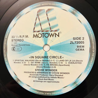 Stevie Wonder ‎– In Square Circle LP (NM) - schallplattenparadis