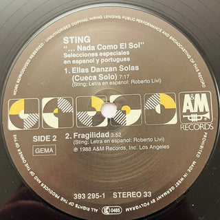 Sting – ...Nada Como El Sol (Selecciones Especiales En Espanol Y Portugues) LP (NM) - schallplattenparadis