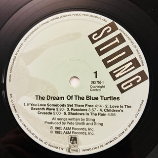 Sting – The Dream Of The Blue Turtles LP mit OIS und Beiblatt (VG+) - schallplattenparadis